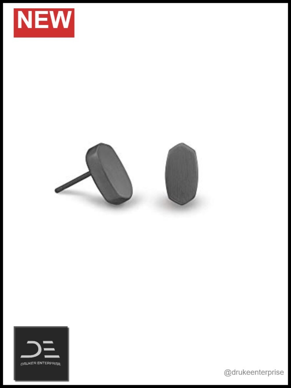 Kendra Scott Barrett Small Stud Earrings Rhodium Plated Brass